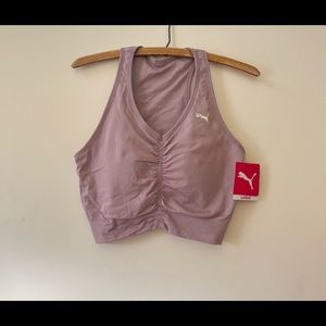 PUMA Dusty Purple Seamless Low Support Bra